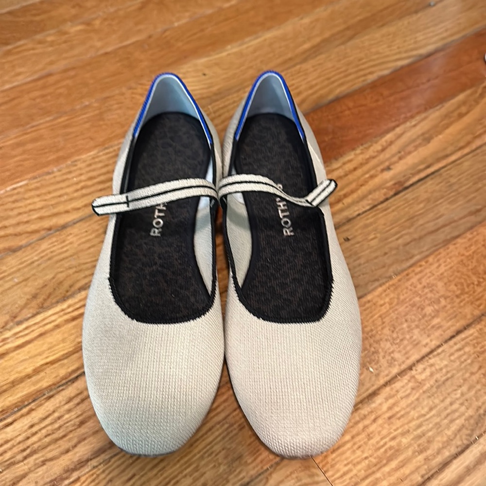 Rothy’s The Square Mary Jane in Ecru, size 10.5